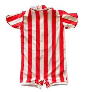 Forever French Baby One Piece Swimsuit Orange Cream Size 0-6 Months